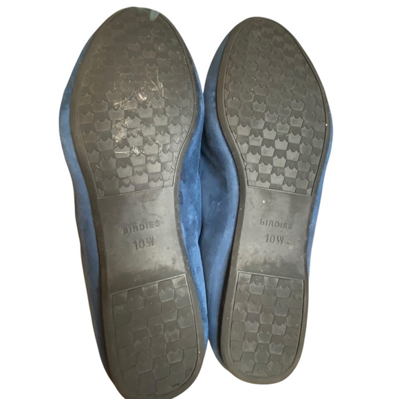 Birdies The Starling Blue Suede Loafer Flats Slip On Shoes Women's Size 10W - Picture 11 of 12